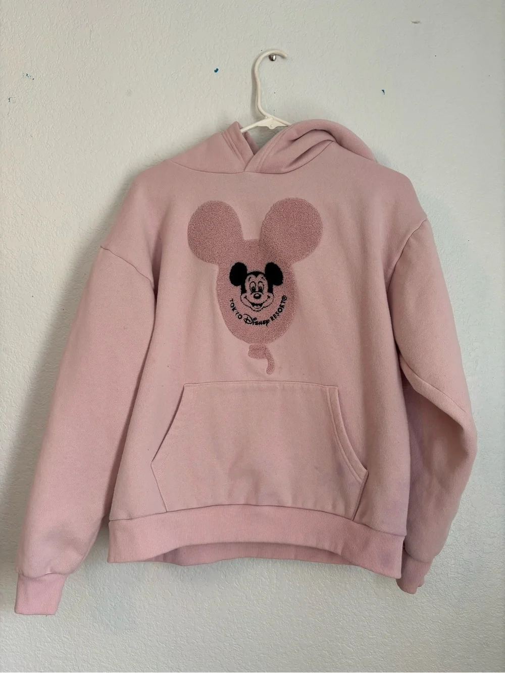 Disney Tokyo Disney Resort Pink Mickey Mouse Pullover Hoodie Adult Size M